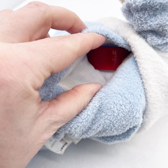 Baby Connection Plush Blue Teddy Bear Beating Red Plastic Heart Heartbeat 14” - Picture 16 of 16